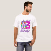 T-shirt Enfants C'est mon 3ème anniversaire Crème glacée R (Devant entier)