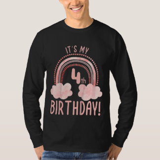 T-shirt Enfants C'est mon 4e anniversaire 4 ans 4e anniver