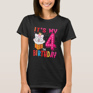 T-shirt Enfants C'est mon 4e anniversaire pour les 4 ans m