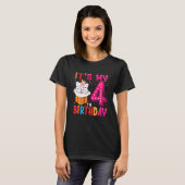 T-shirt Enfants C'est mon 4e anniversaire pour les 4 ans m (Devant entier)