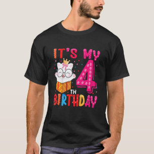 T-shirt Enfants C'est mon 4e anniversaire pour les 4 ans m