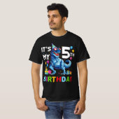 T-shirt Enfants C'est mon 5e anniversaire Joyeux 5 ans T-R (Devant entier)
