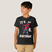 T-shirt Enfants C'est mon 6e anniversaire 6 ans Bi de hock (Devant entier)