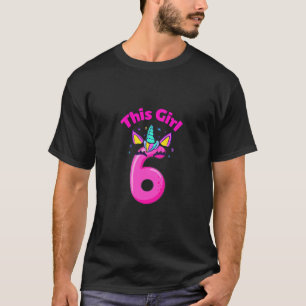 T-shirt Enfants C'est mon 6e anniversaire Joyeux Unicor 6