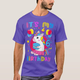 T-shirt Enfants C'est mon 6ème anniversaire Fille de 6 ans