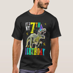 T-shirt Enfants C'est mon 7e anniversaire Joyeux 7 ans Din