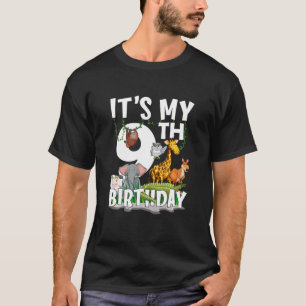 T-shirt Enfants C'est mon 9e anniversaire Zoo Jungle Safar