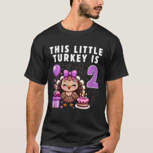 T-shirt Enfants Cette Petite Turquie Est 2 Ans Thanksgivin