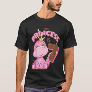 T-shirt Enfants Cette princesse est 7 filles 7e anniversai