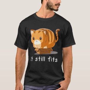 T-shirt Enfants Chat Dans Une Petite Boîte Ça Rentre Encor