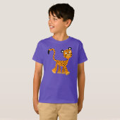 T-shirt Enfants Cheetah, Cartoon Insouciant (Devant entier)