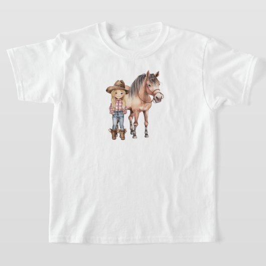 T-shirt Enfants Cheval (Poser)