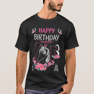 T-shirt Enfants Cheval Anniversaire - Filles Cheval Équita