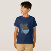 T-shirt Enfants Chocolat Crème de glace Sundae (Devant entier)