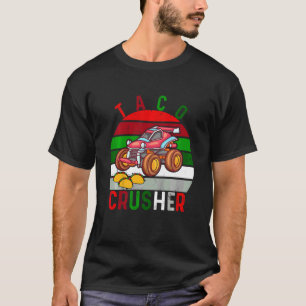 T-shirt Enfants Cinco De Mayo Taco Crusher Monster Truck V