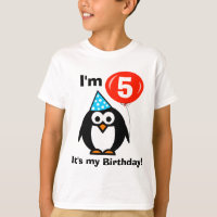 Enfants cinquième anniversaire chemise avec mancho