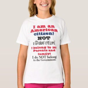 T-shirt Enfants citoyens américains et non citoyens mondia