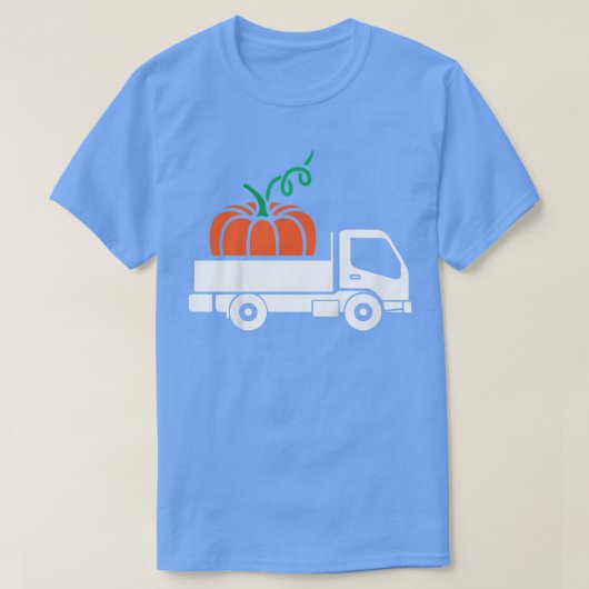 T-shirt Enfants Citrouille Camion Lazy Halloween Costume C (Design devant)