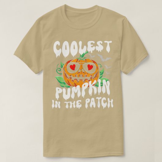 T-shirt Enfants Citrouille le plus frais dans le Patch Tod (Design devant)