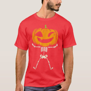 T-shirt Enfants Citrouille Skeleton mignonne Éffrayant Tod