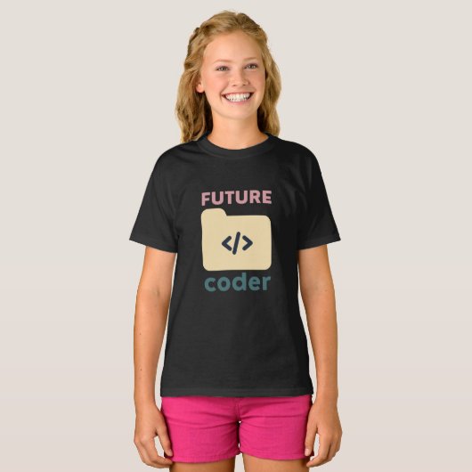T-shirt Enfants Coder Future (Devant entier)