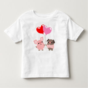 T-shirt Enfants Coeurs en Tangled (Coeurs en Carto