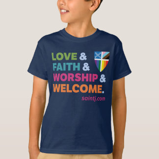 T-shirt Enfants colorent bienvenue avec bouclier de fierté