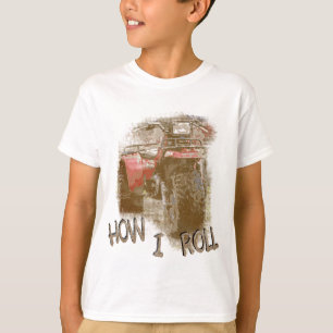 T-shirt Enfants comment JE ROULE le rétro tricycle rouge