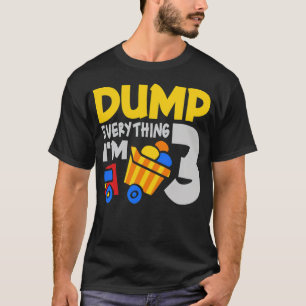 T-shirt Enfants Construction Camion 3e anniversaire Cultur