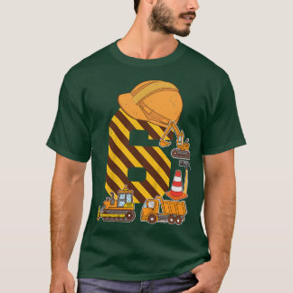 T-shirt Enfants Construction Camion 6e anniversaire Garçon