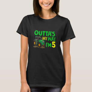 T-shirt Enfants Cool ferme tracteur 5e anniversaire Tee Ou