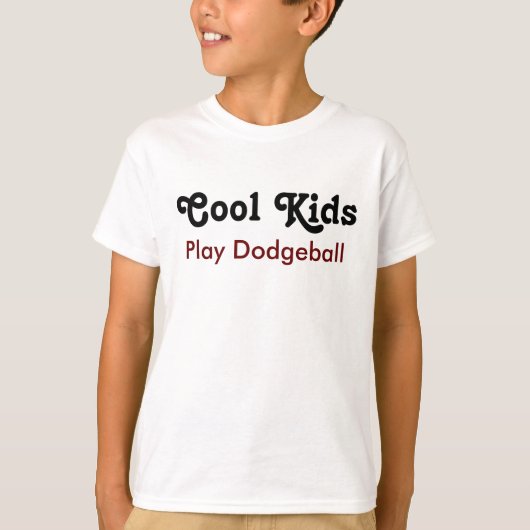 T-shirt Enfants cool Jouer au Dodgeball (Devant)