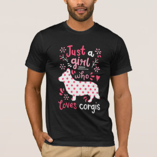 T-shirt Enfants Corgi Juste Une Fille Corgis