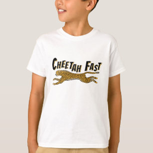 T-shirt Enfants courant le cadeau de jungle de guépard