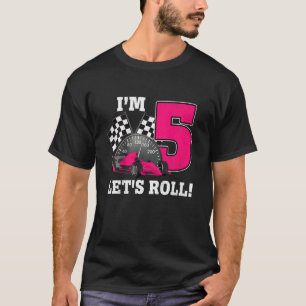 T-shirt Enfants Course Voiture Anniversaire Fournitures Po