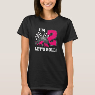 T-shirt Enfants Course Voiture Anniversaire Fournitures Po