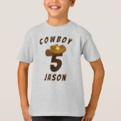 T-shirt Enfants Cowboy Anniversaire (Devant)