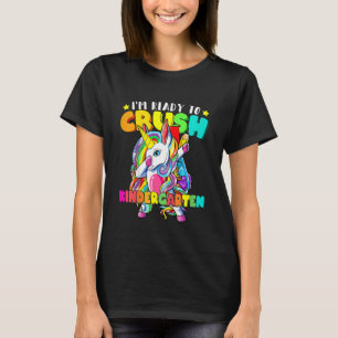 T-shirt Enfants Crush Kindergarten Dabbing Unicorne Retour