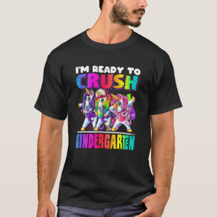 T-shirt Enfants Crush Kindergarten Dabbing Unicorne Retour