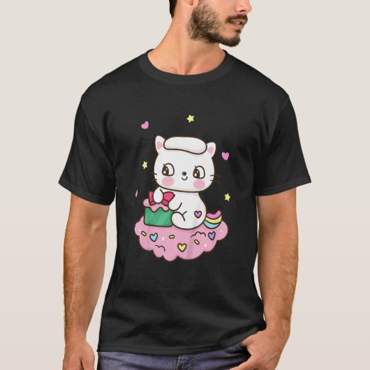 T-shirt Enfants Cute Chat (Devant)