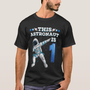 T-shirt Enfants Dabbing Astronaut 1 an Anniversaire Garçon