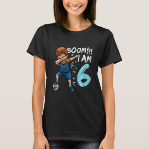 T-shirt Enfants Dabbing Birthday Boy Soccer 6th Birthday 6