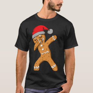 T-shirt Enfants Dabbing Dab Gingerbread Homme Noël Filles