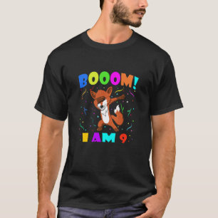T-shirt Enfants Dabbing Fox - Boom! Je Suis 9 Garçons Fill
