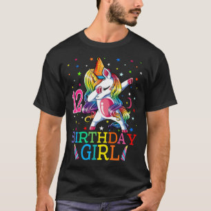 T-shirt Enfants Dabbing Unicorn 12 ans 12e anniversaire pa
