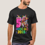 T-shirt Enfants Dabbing Unicorn 5e anniversaire fille Unic<br><div class="desc">Enfants Dabbing Unicorn 5e anniversaire Girl Unicorn Party 5 ans.</div>