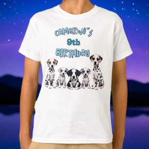 T-shirt Enfants Dalmatiens Anniversaire de la fête des chi