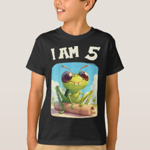 T-shirt Enfants de 5 ans 5 ans Anniversaire Criquet Garçon