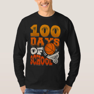 T-shirt Enfants de basketball du 100e jour d'école 100 jou