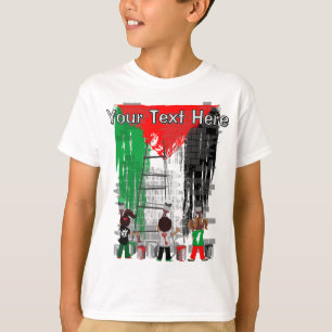 T-shirt Enfants de Gaza peignant le drapeau de la Palestin
